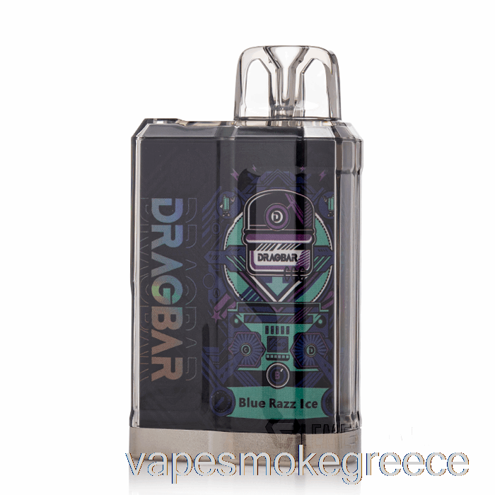 Vape Greece Dragbar B3500 μιας χρήσης μπλε Razz Ice